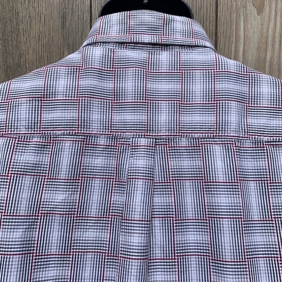 SOLD! Tasso Elba Slim Fit Plaid button Down - Picture 6 of 8